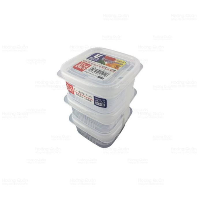 Hộp Nhựa Vuông Đựng Thực Phẩm (3x160ml)