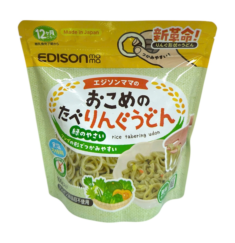 Mì Udon Edisonmama Vị Rau Củ Hỗn Hợp 100g