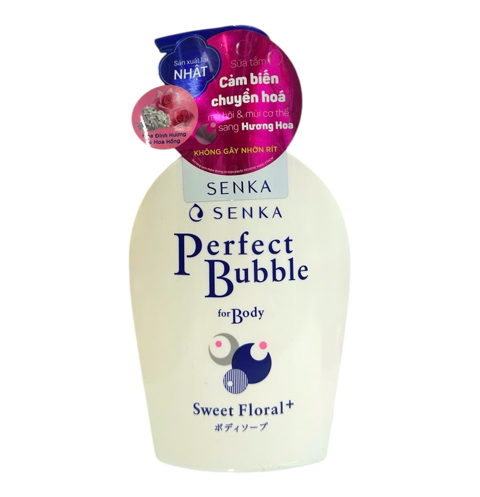 Sữa Tắm Dưỡng Ẩm Senka Hương Hoa Hồng & Đinh Hương 500ml