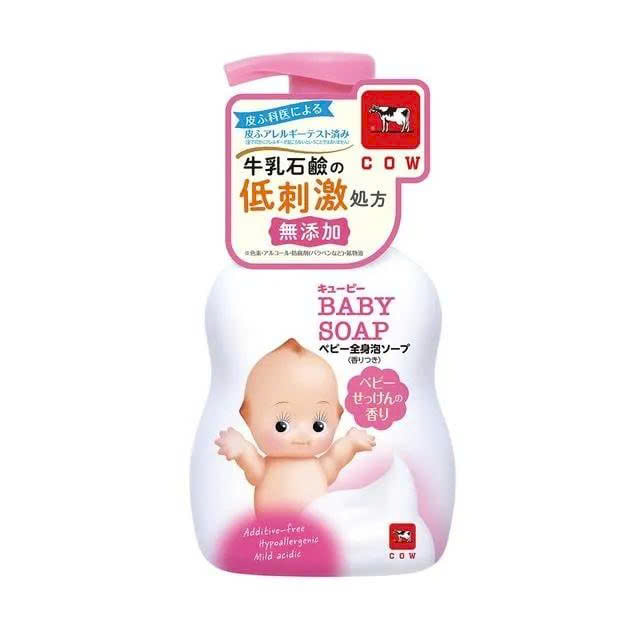 Sữa Tắm Tạo Bọt Cow Baby Soap Cho Bé 400ml ( Hồng)
