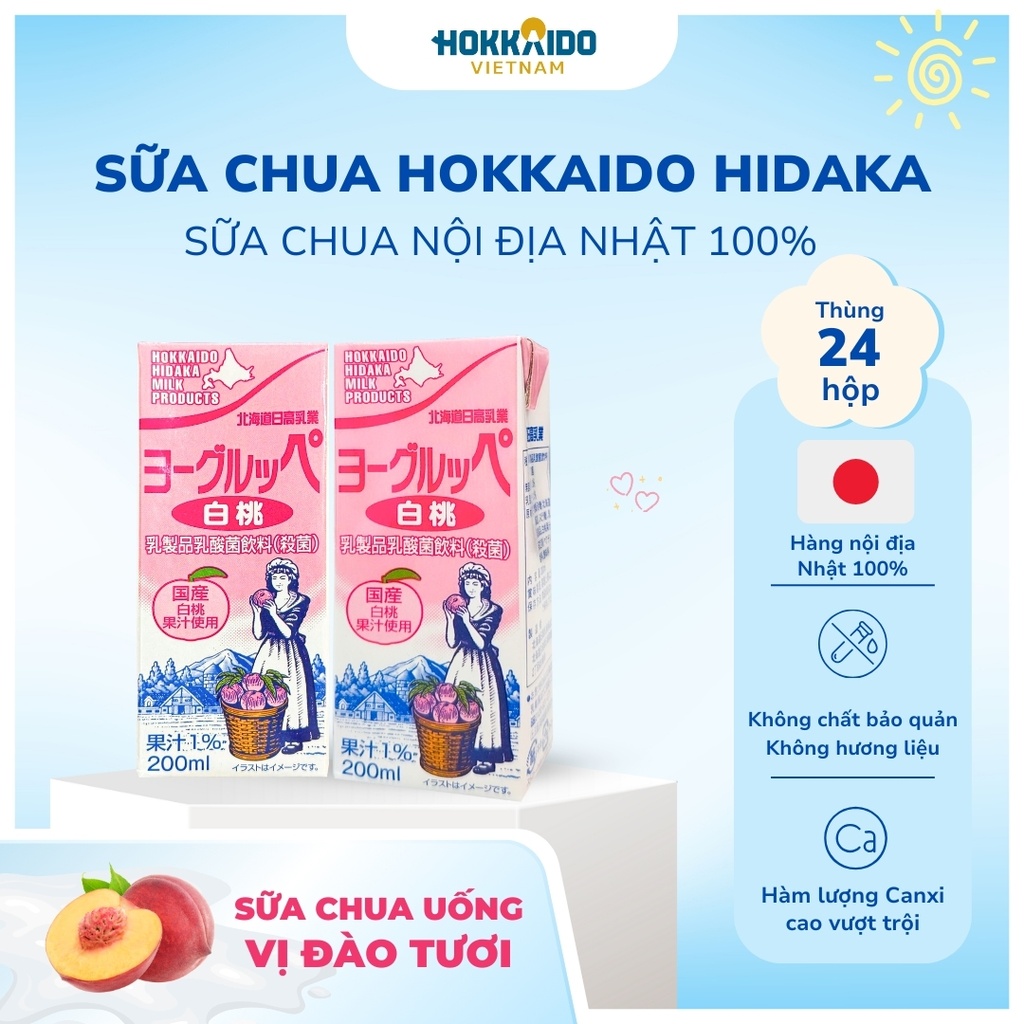 Sữa Tươi Vị Dâu Hokkaido 200ML