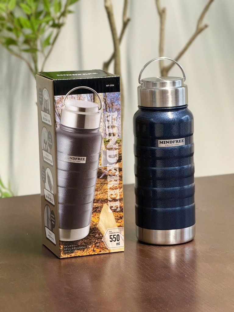 Bình Giữ Nhiệt Inox 304 Có Quai Xách Mind Free 550Ml