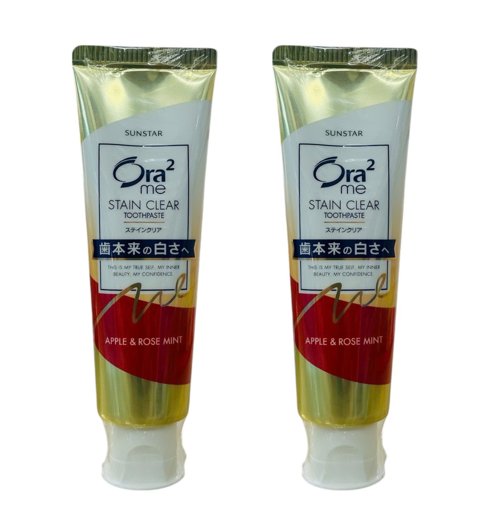 Kem Đánh Răng Hương Táo Và Hoa Hồng Ora2 Sunstar 140Gr 
