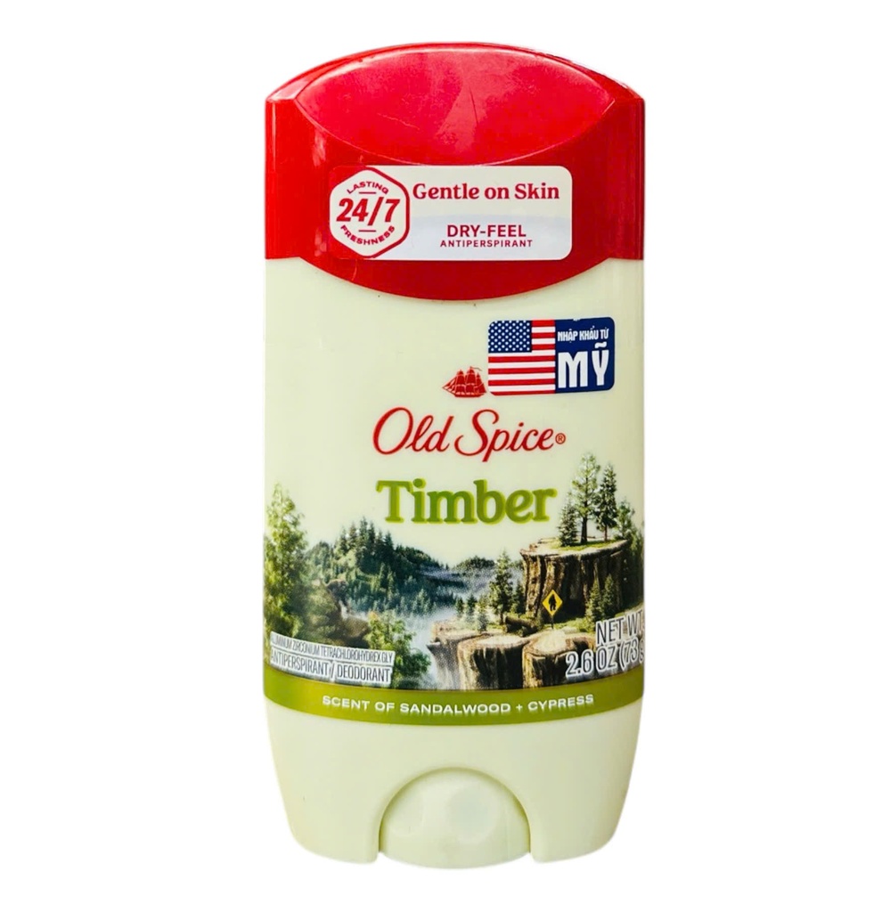 Sáp Khử Mùi Old Spice Giảm Tiết Mồ Hôi Hương Timber 73g