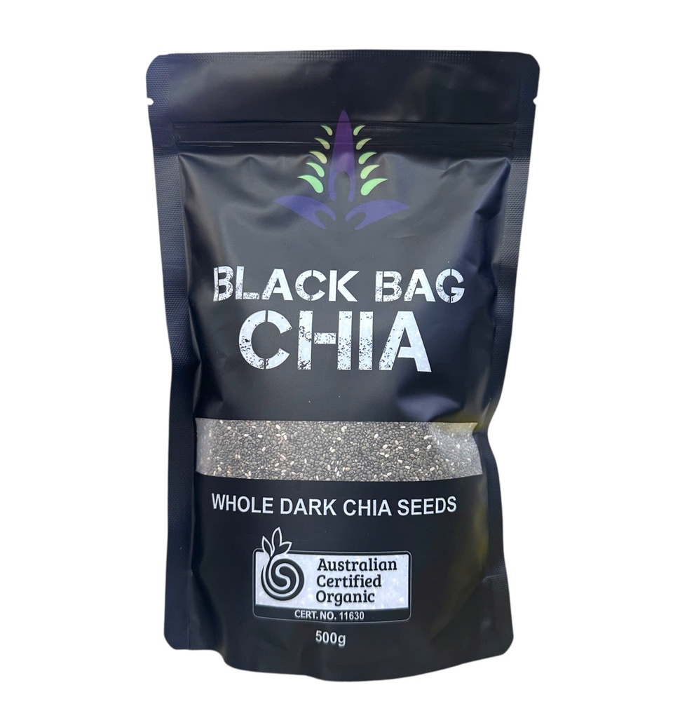 Hạt Chia Đen Em-Black Úc 500g