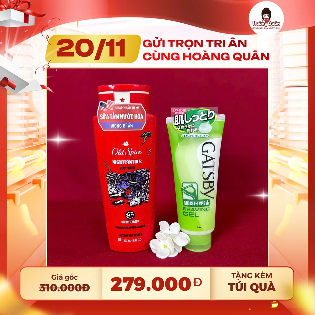 Combo 6 - Sữa Tắm One Spice + Gel CR Gatsby