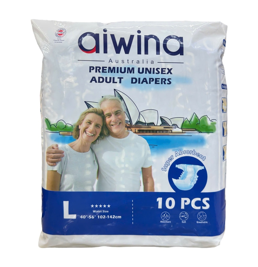 Tã Dán Người Lớn Cao Cấp Aiwina 10 Miếng Size L
