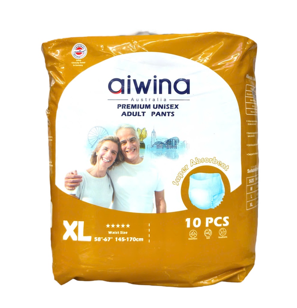 Tã Quần Người Lớn Cao Cấp Aiwina 10 Miếng Size XL