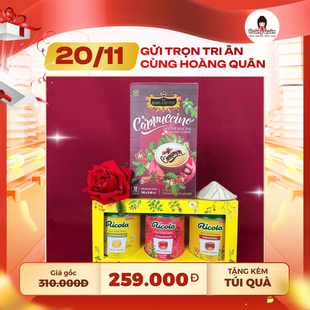 Combo 3 - Ricola + King Coffee Capuchino