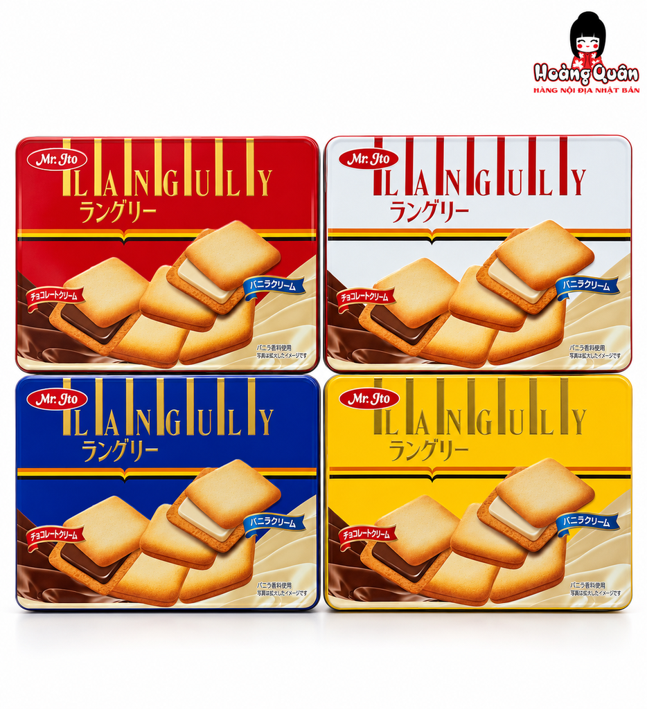 Bánh Quy Kẹp Kem Languly 264g (Hộp Thiếc)