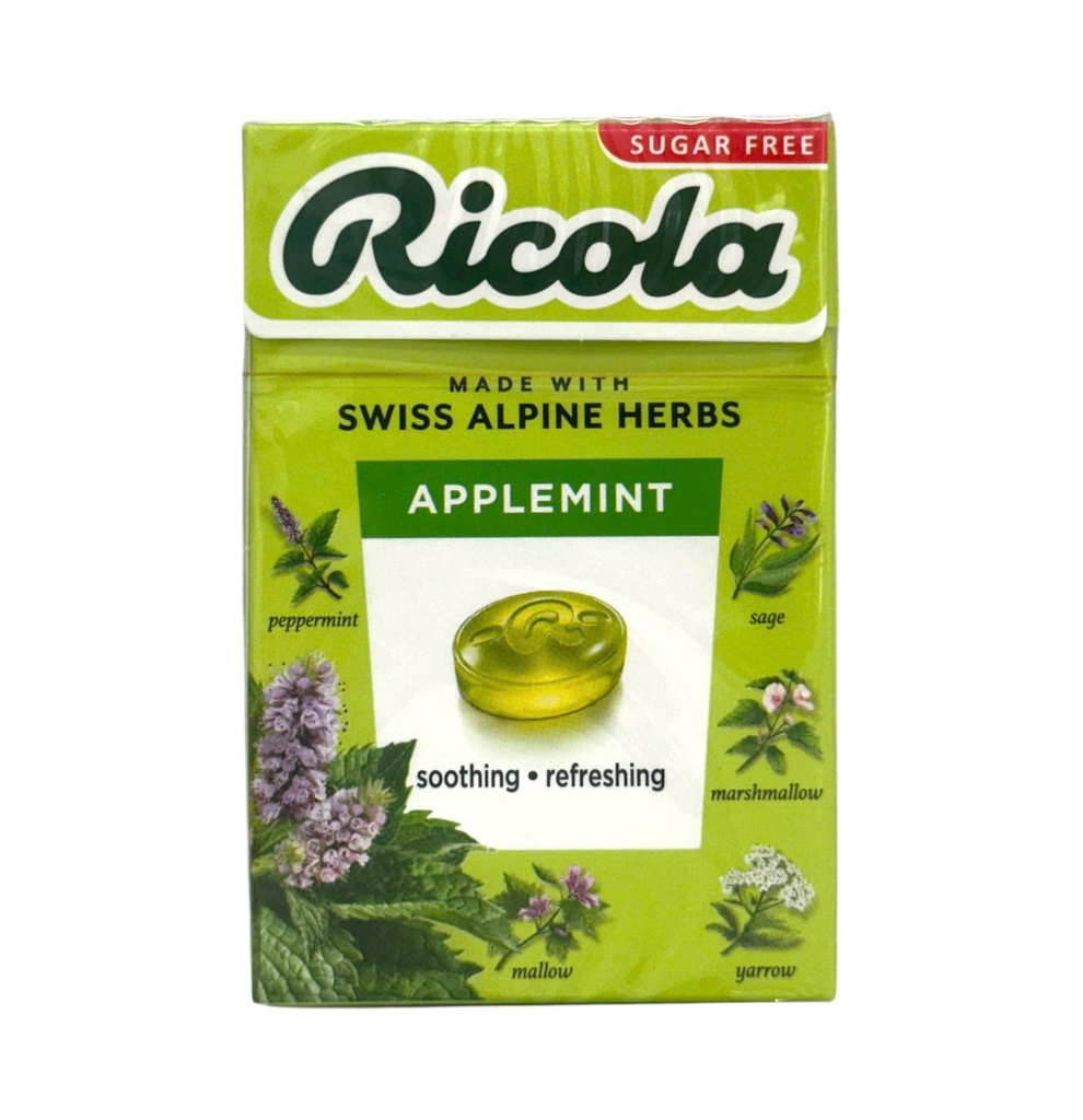 Kẹo Thảo Mộc Ricola Không Đường 40g (Táo Bạc Hà AppleMint)