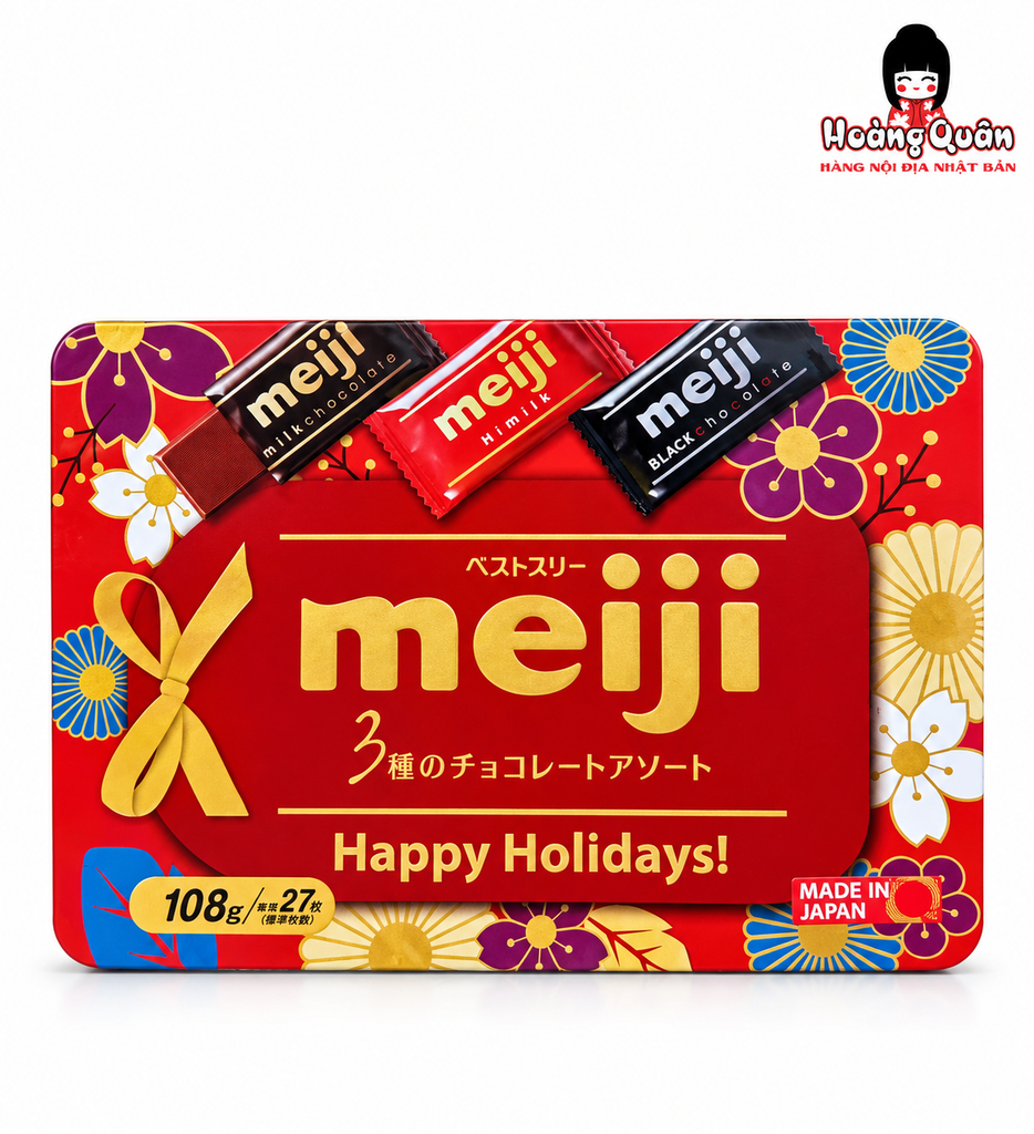 Socola Meiji Best 3 Chocolate Nhật Bản 108g